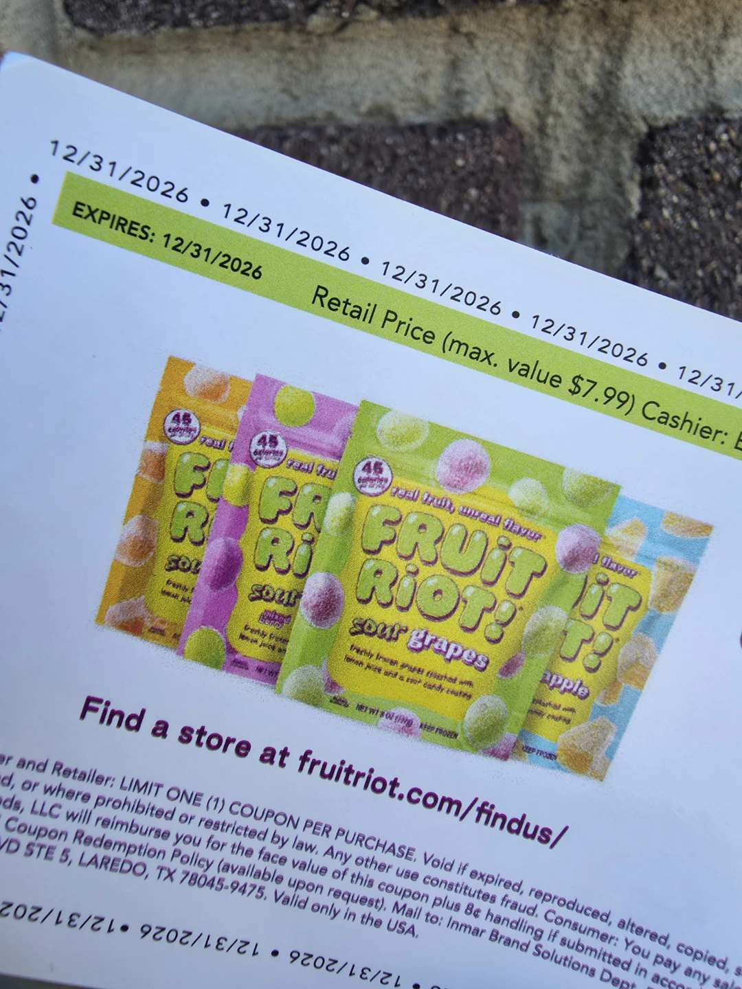 Fruit Riot Free Bag Coupon - photo 3