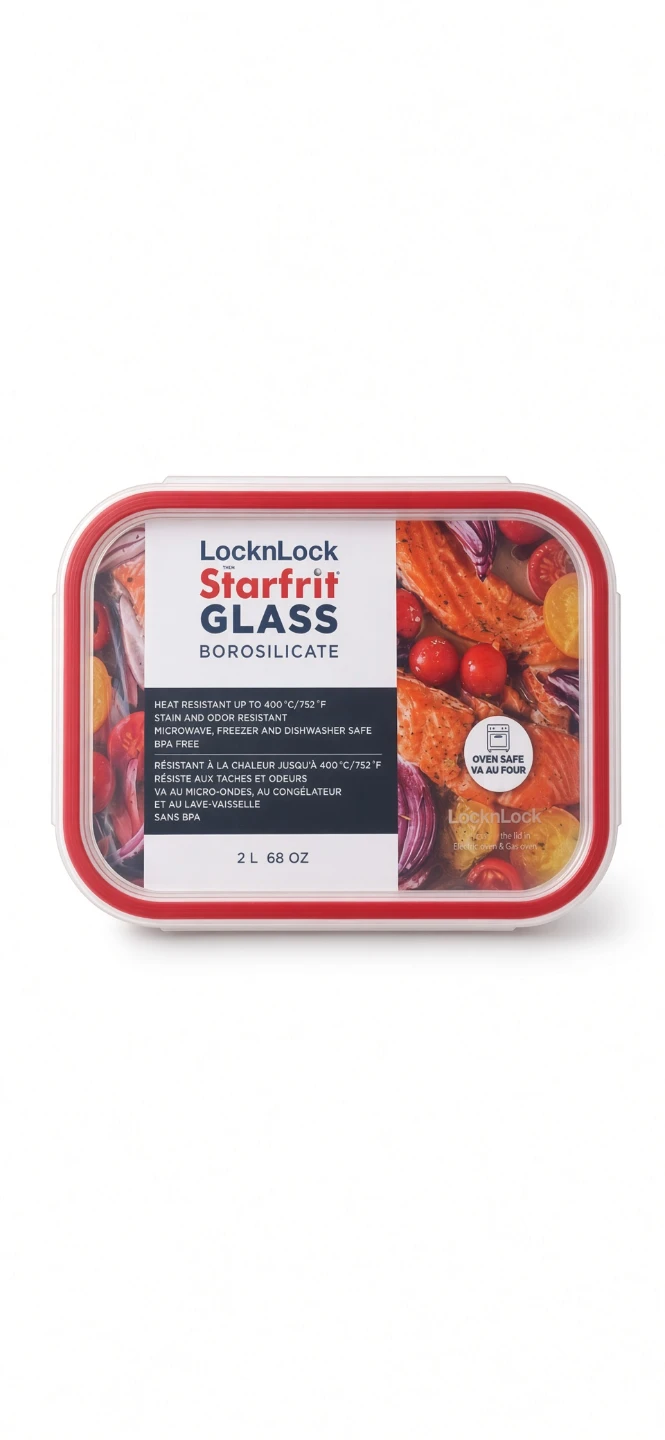 LocknLock Starfrit Borosilicate Glass Food Container