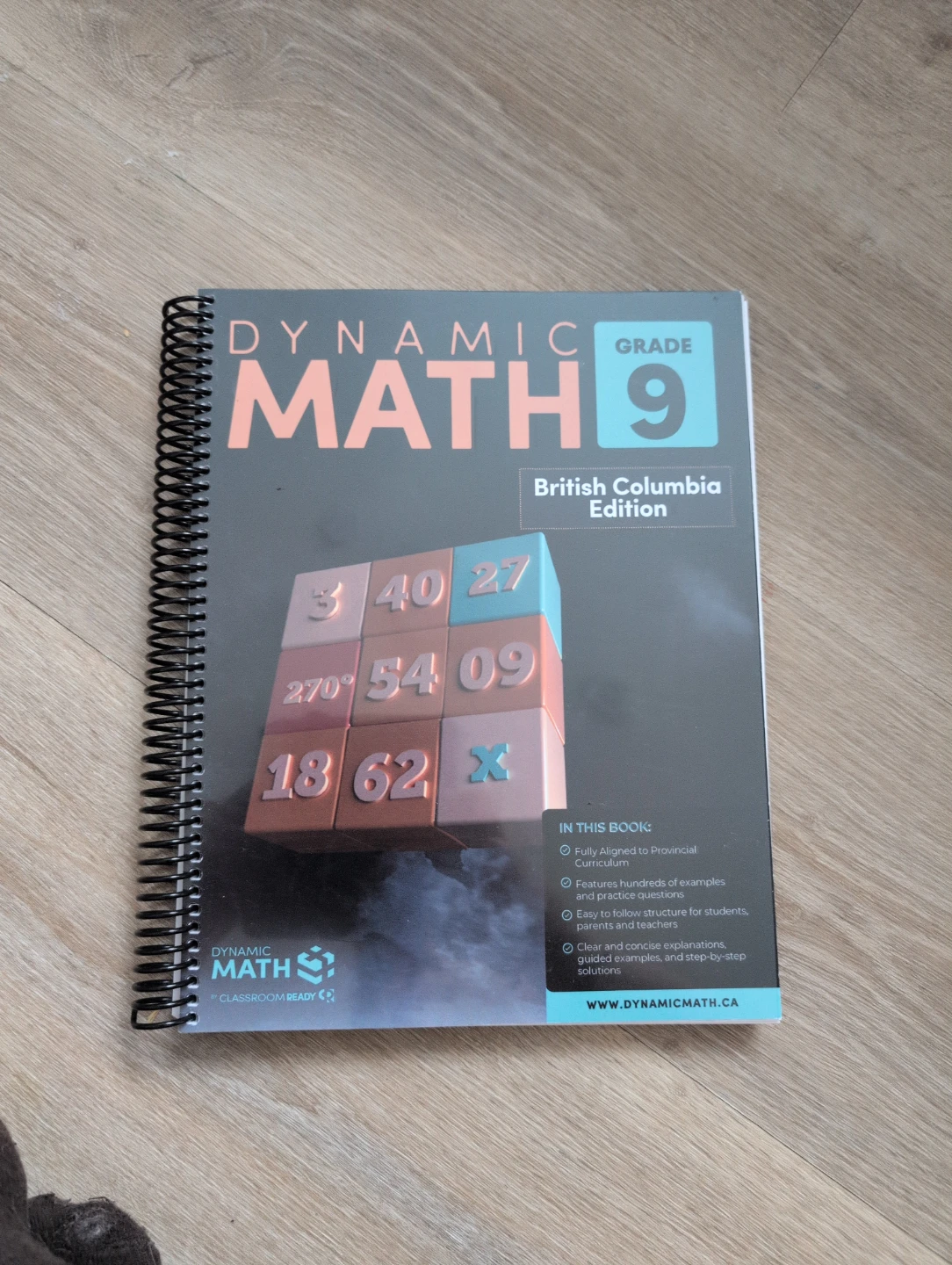 Dynamic Math 9 British Columbia Edition Workbook