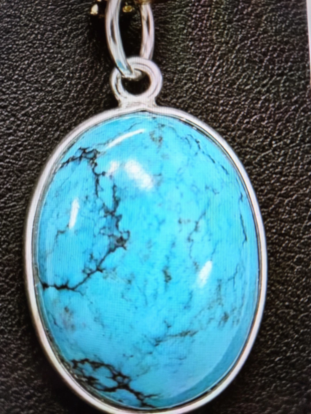 Silver (1.81G) Turquoise (7CT) Pendant