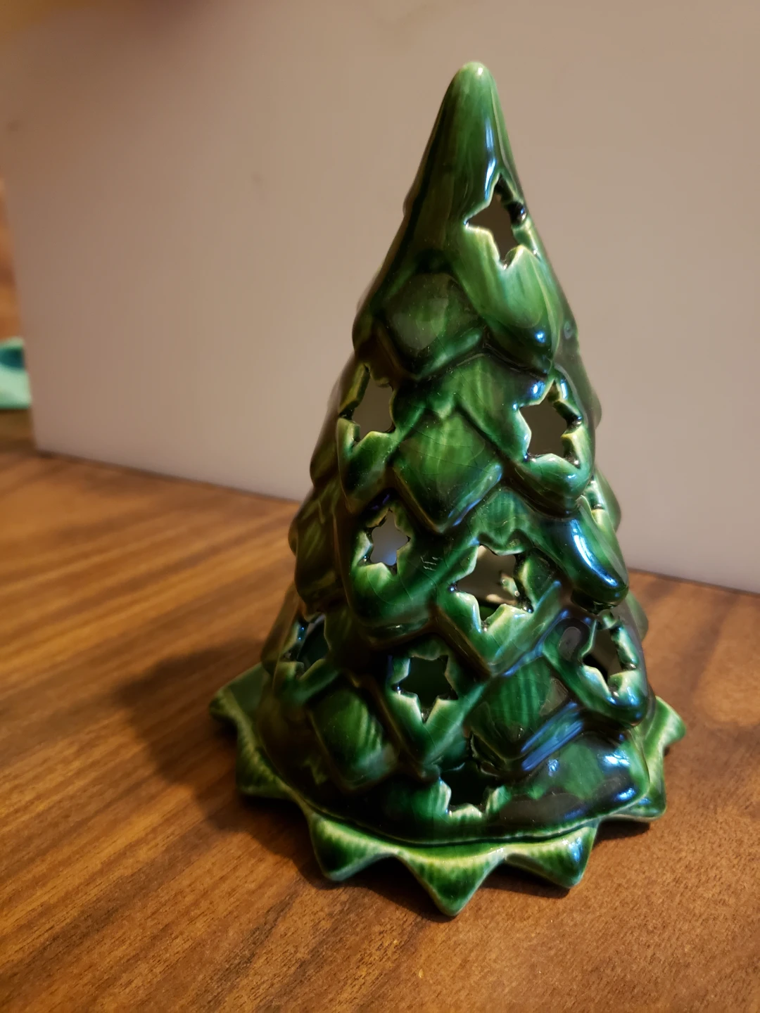 Ceramic Christmas Tree Tea Light Holder