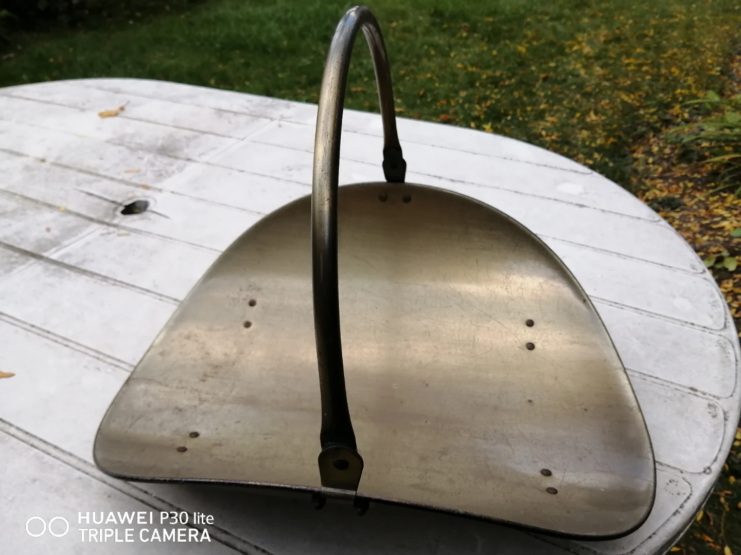 Vintage Brass Fireplace Set with Log Holder - photo 3