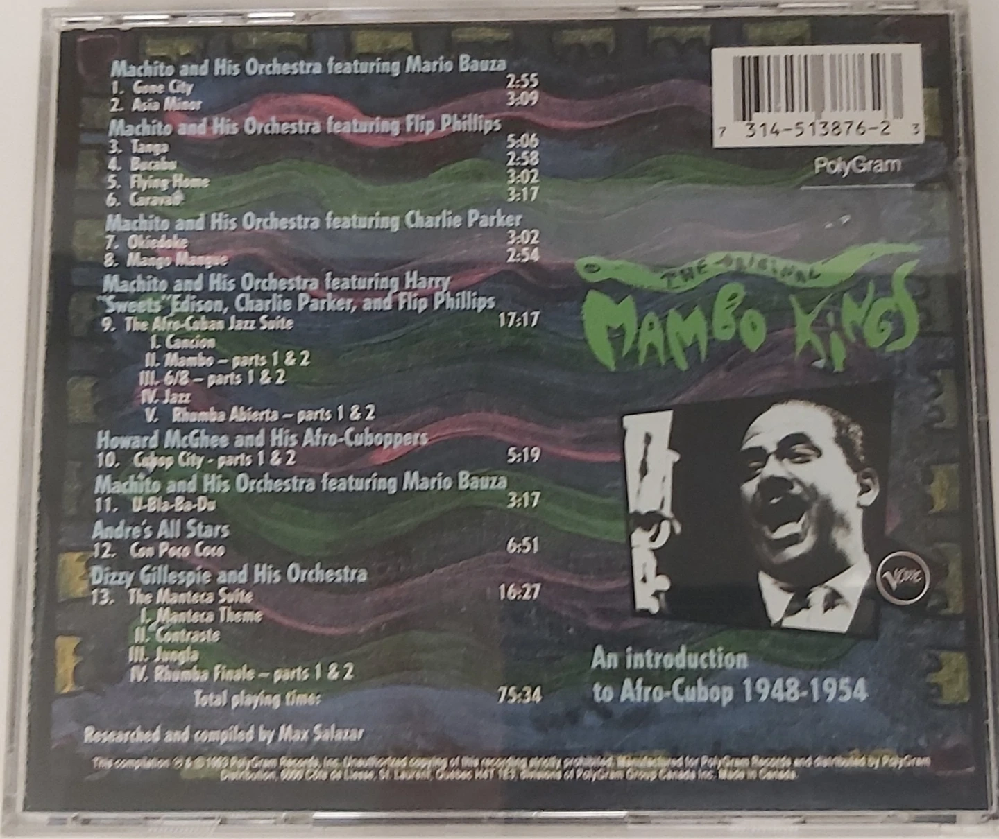 The Original Mambo Kings CD - photo 2