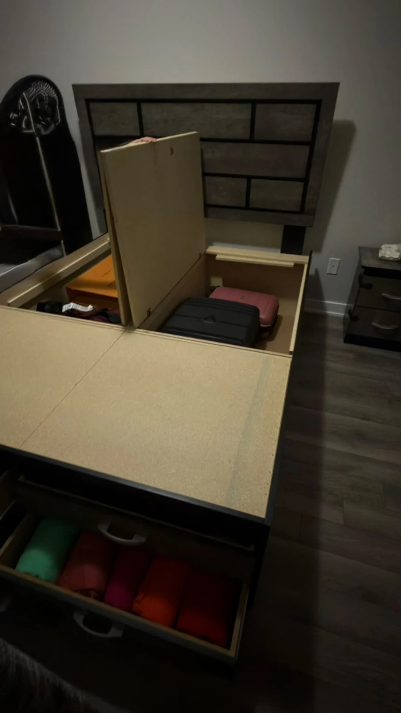 Storage bed with headboard - photo 3