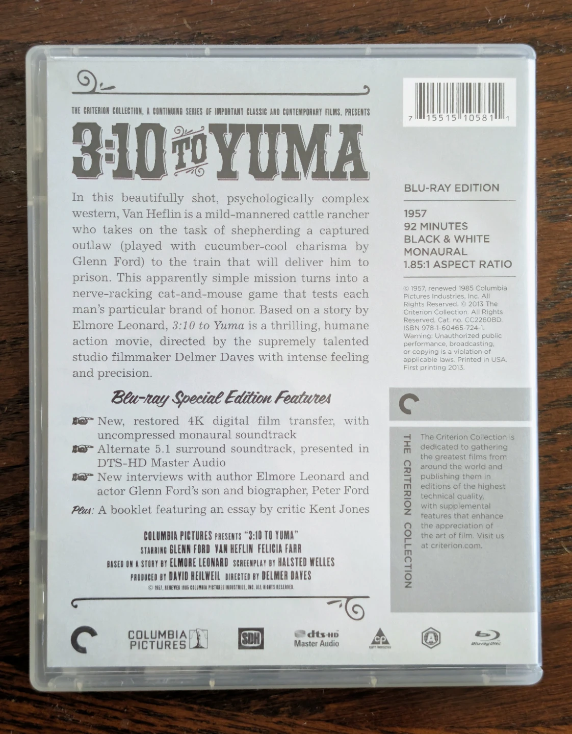 3:10 to Yuma The Criterion Collection Blu-ray - photo 2