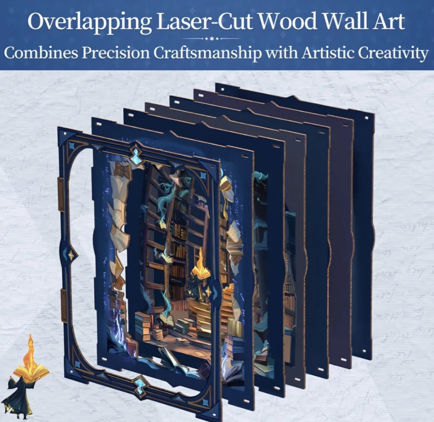 Endless Limit 3D Puzzle Wood Wall Art Decor 9"x10" - photo 3