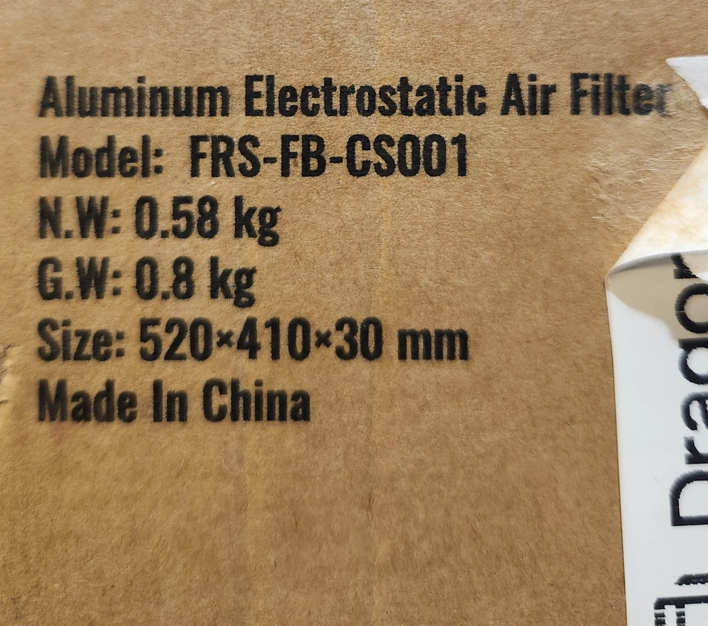Vevor Aluminum Electrostatic Air Filter - photo 3