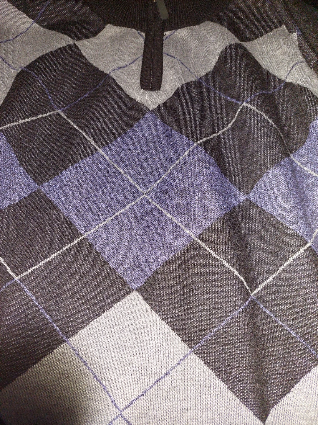 Argyle Quarter-Zip Sweater - photo 2