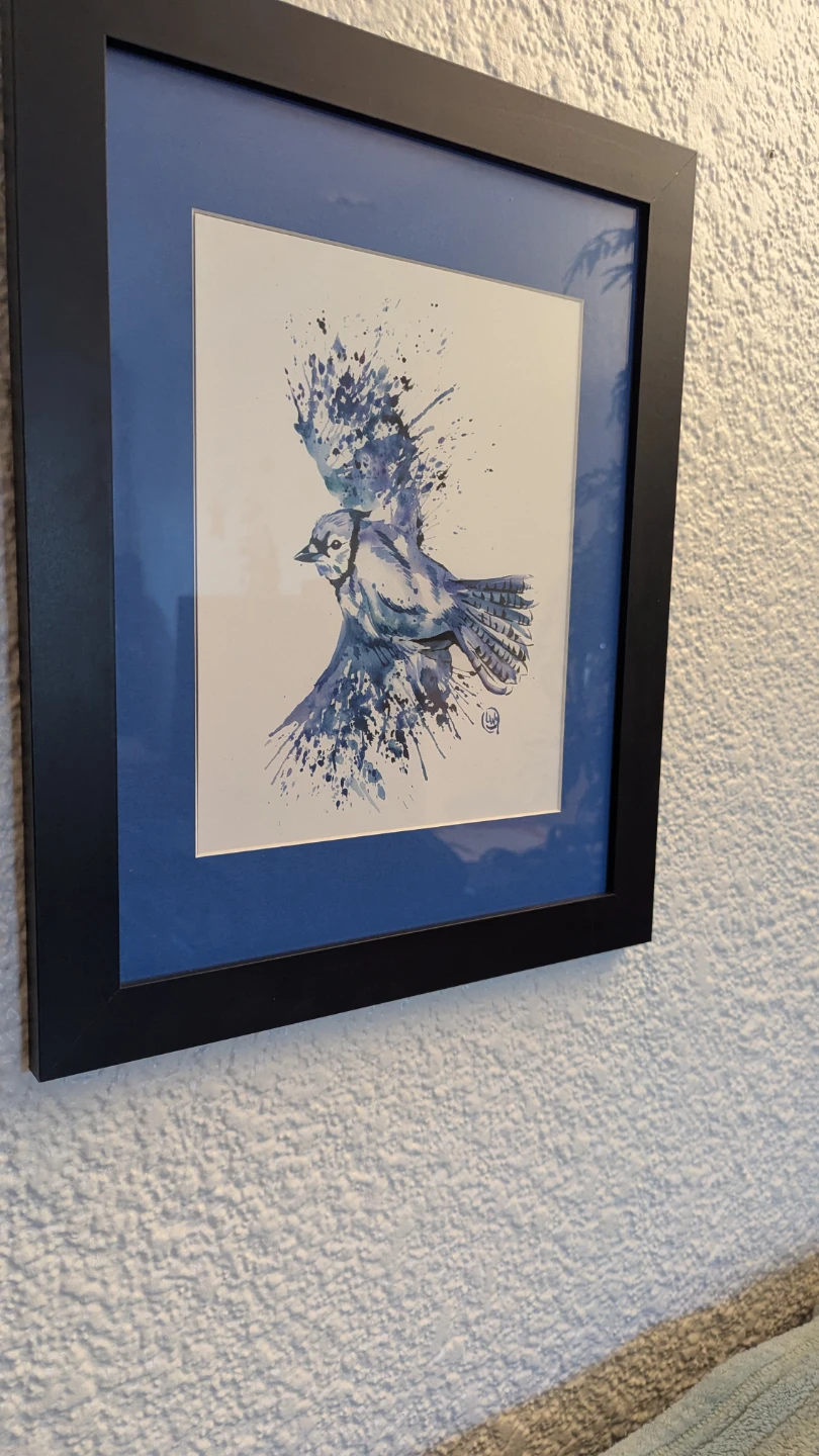 Set of 3 Framed Bird Watercolour Prints - photo 2