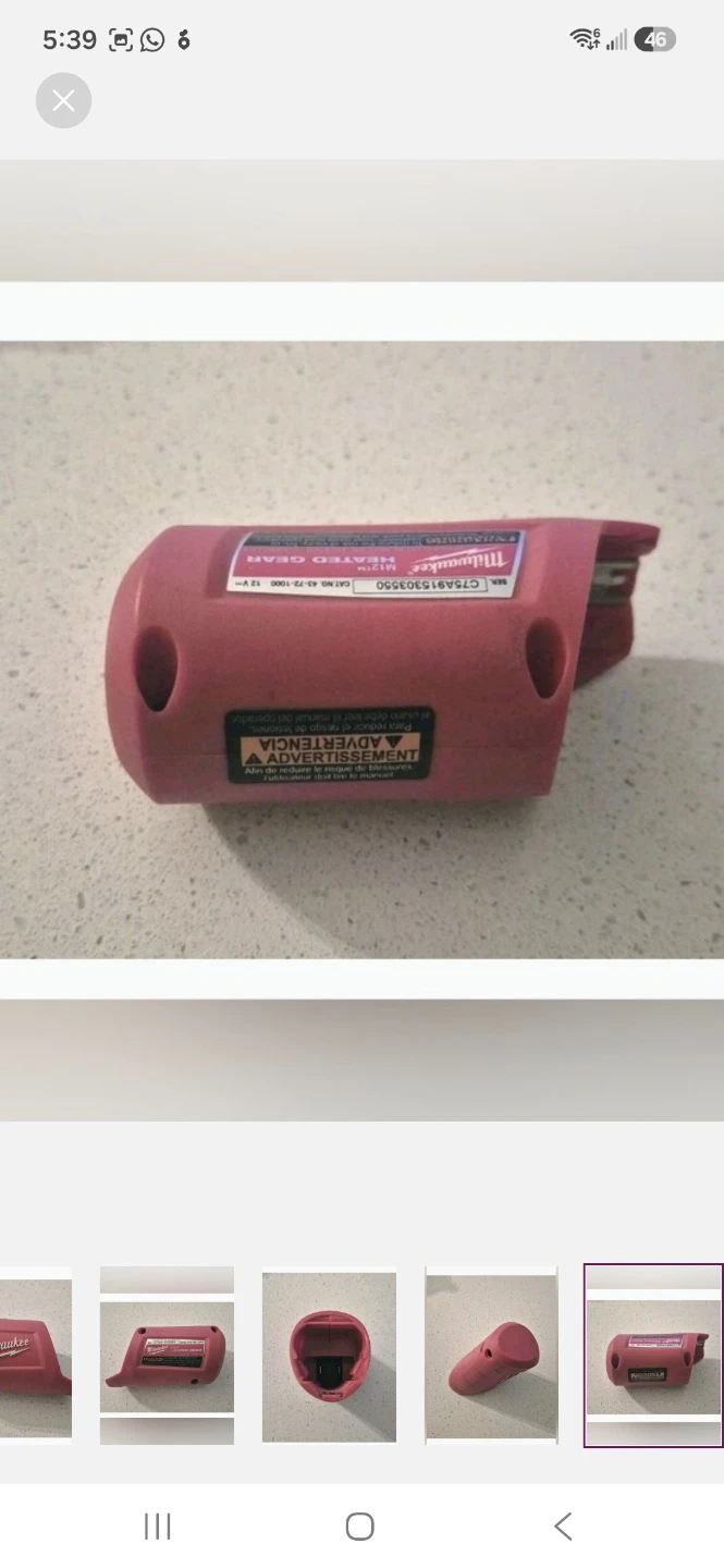 Milwaukee M12 Heated Gear Battery Holder Cover New Power Source - photo 5