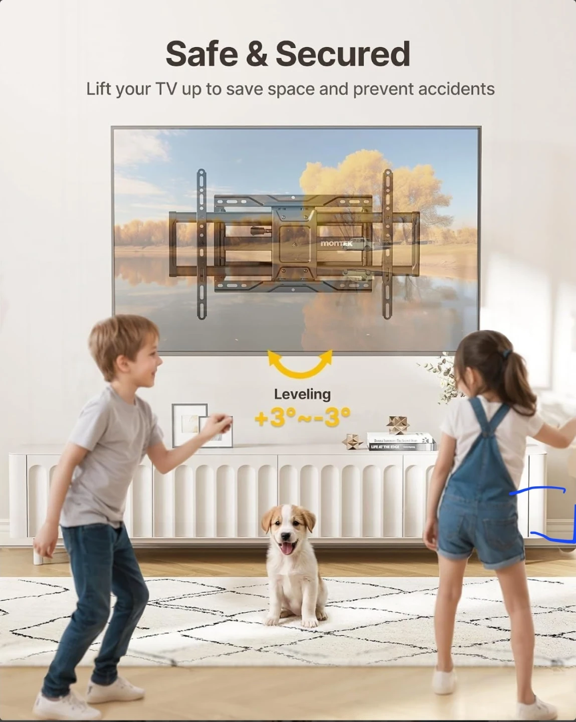 Peerless-AV Full-Motion TV Wall Mount 39"-90"