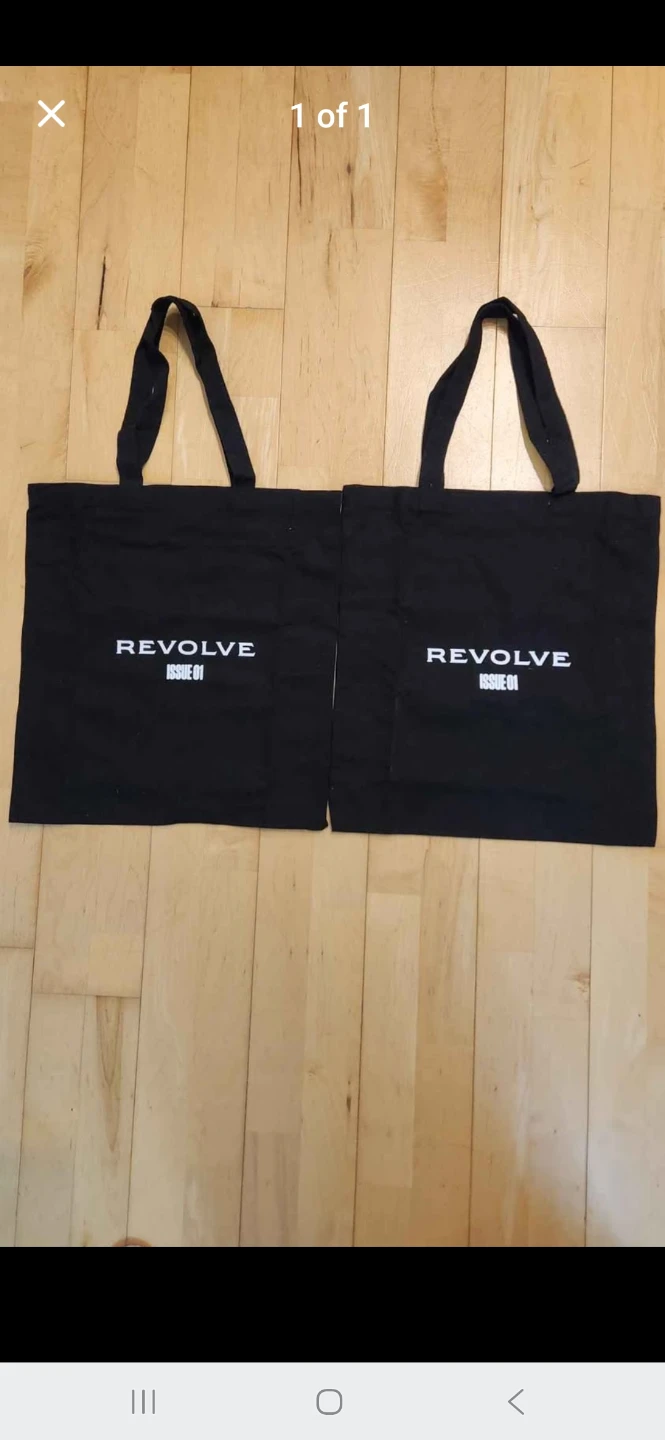 Revolve Black Tote Bags