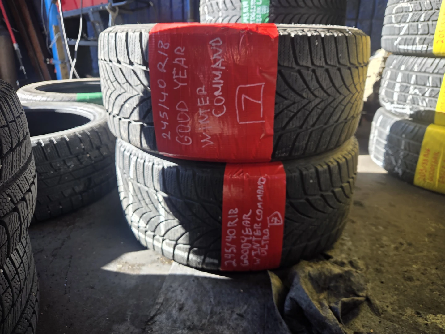 2 Goodyear WinterCommand Ultra Tires 245/40 R18
