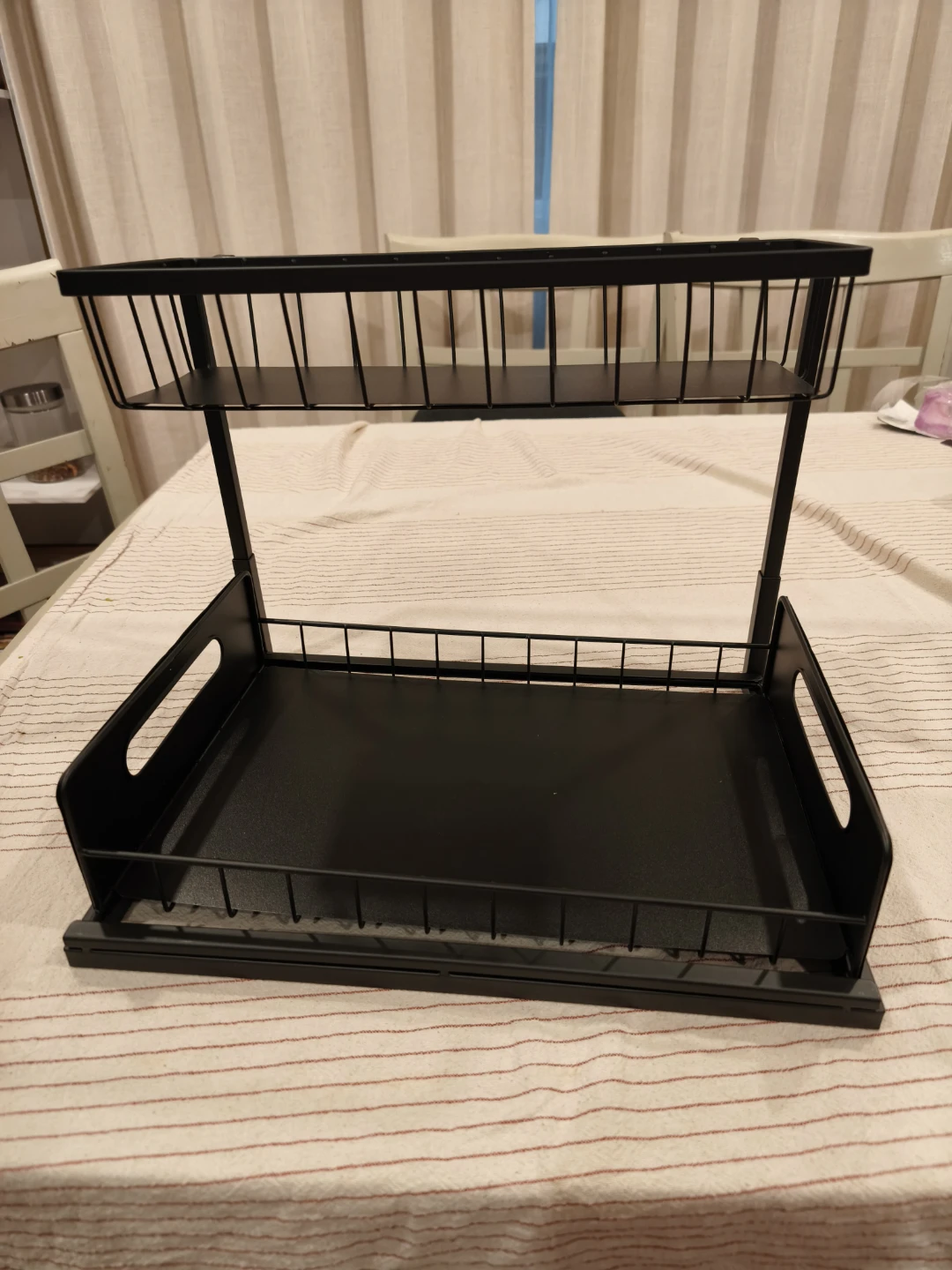 Bjenigmaia 2-Tier Pull-Out Cabinet Organizer