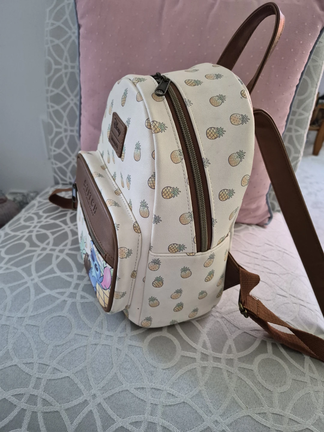 Disney Loungefly Stitch Pineapple Mini Backpack - photo 3