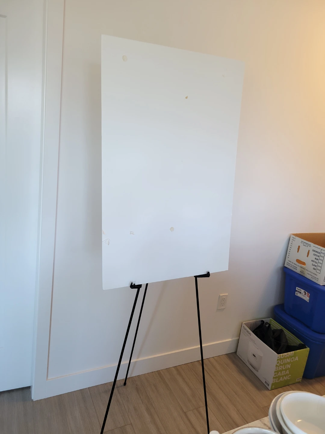 Collapsible Black Metal Tripod Easel x2