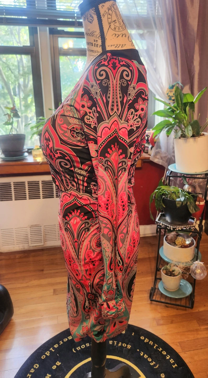 INC Petite Fitted Long-sleeve Paisley Dress - photo 4