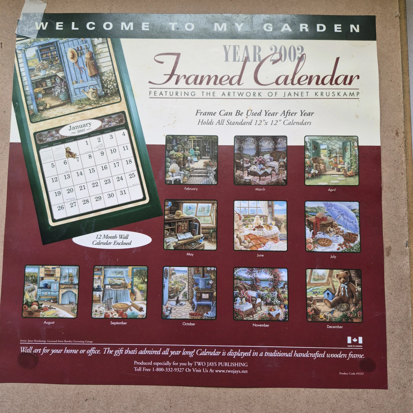 Wall Framed Calendar Holder - photo 2