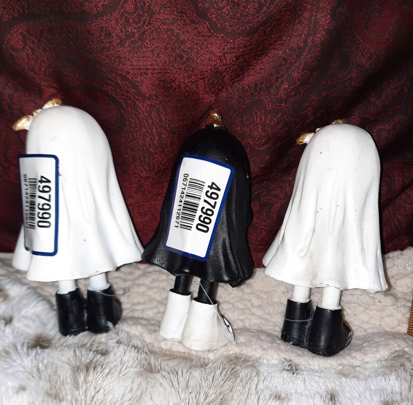 Set of 3 Halloween Ghost and Pumpkin DecoratingFigurines - photo 2