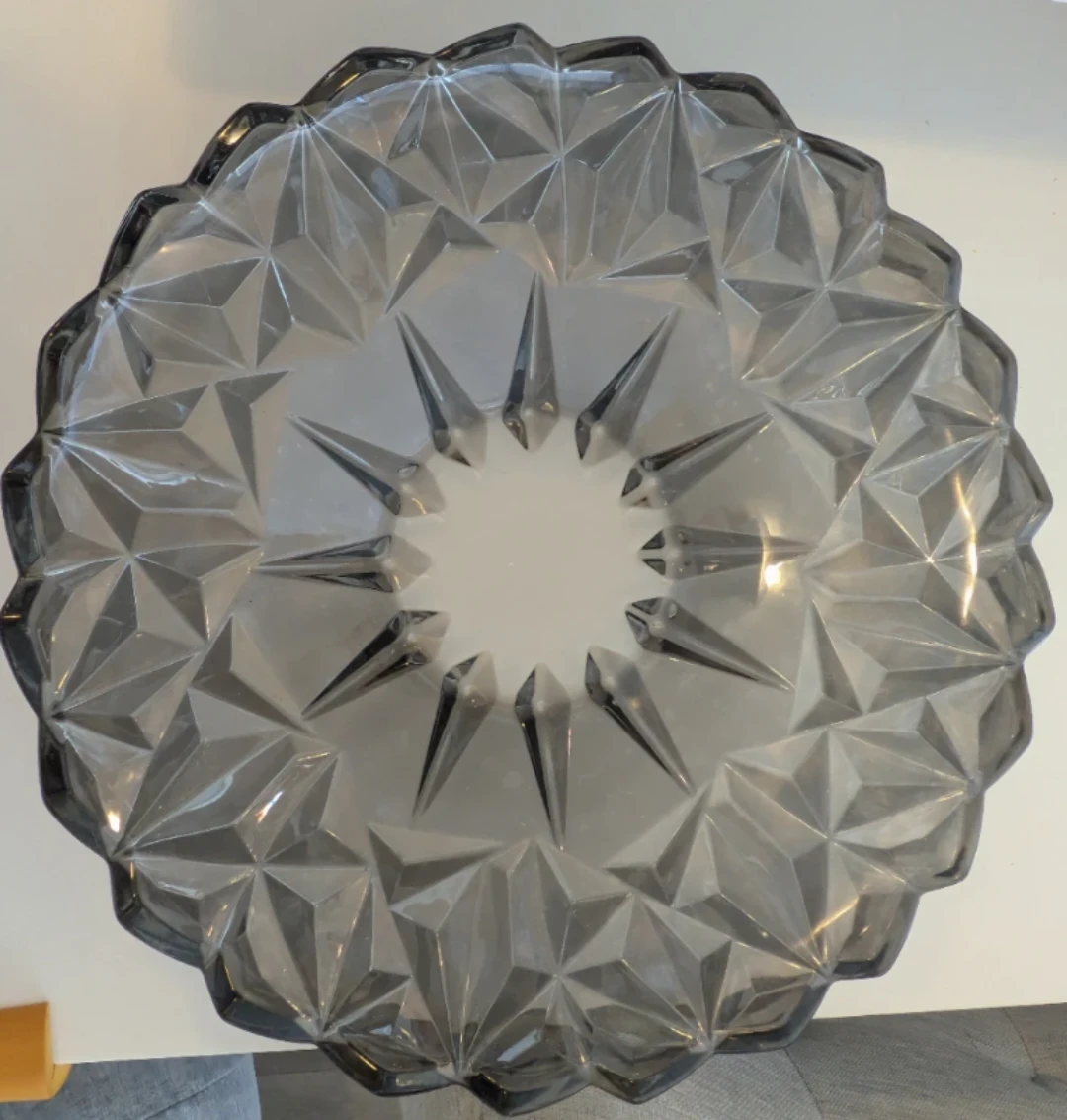 Large Verdici Design Crystal serving bowl / plate