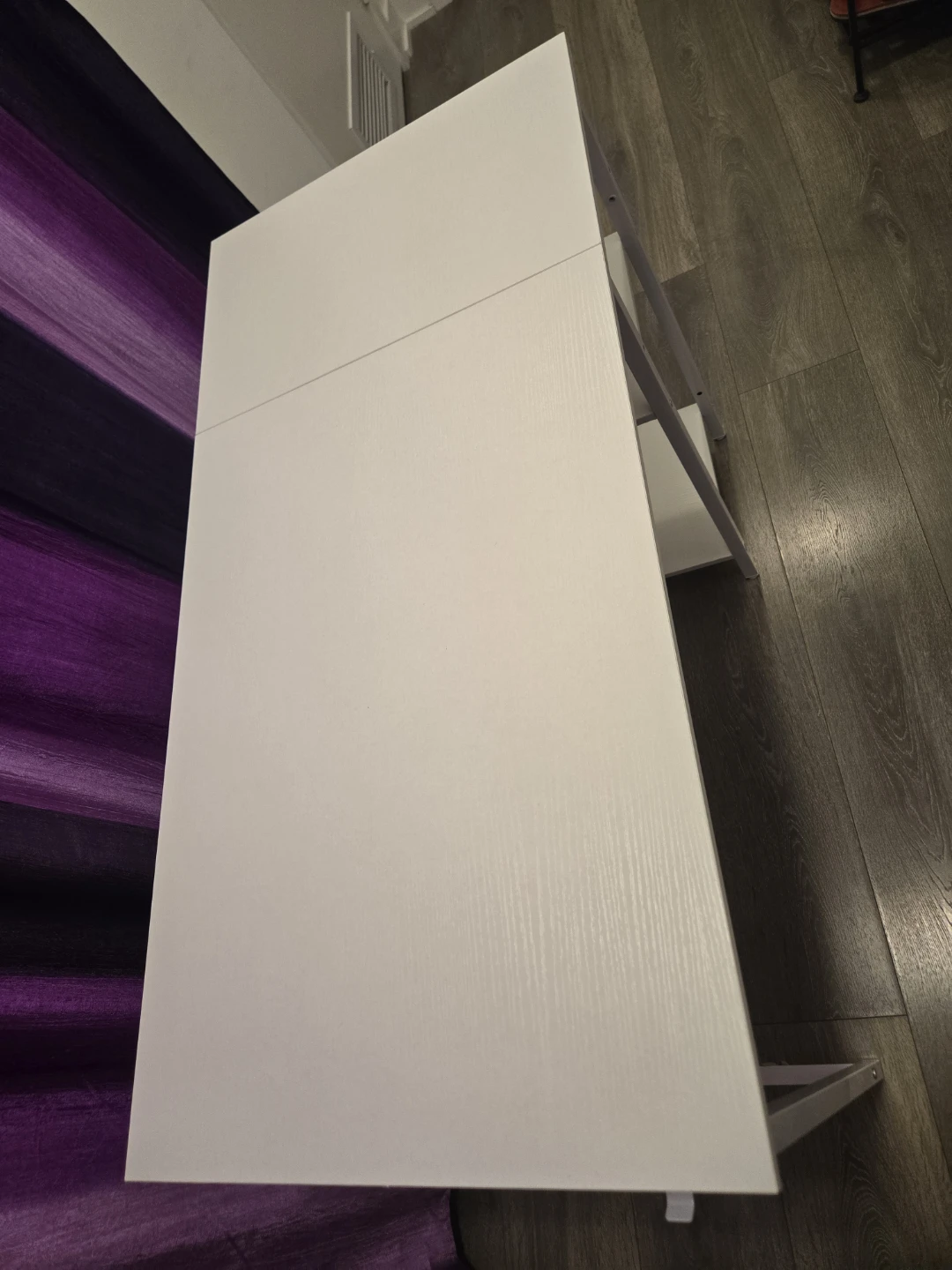 Office/Study White IKEA desk with two side shelves - photo 2