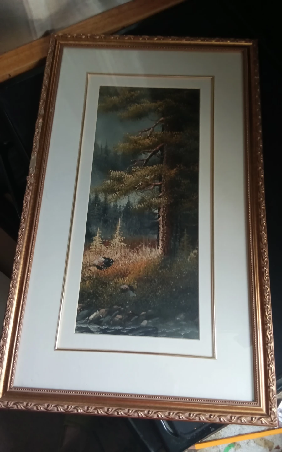 Oil on Canvas Landscape Painting – Signed "Rad" (راد)