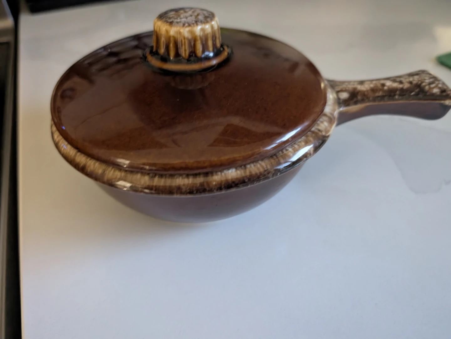 Hull Oven Proof Pottery Handled Dish - photo 3