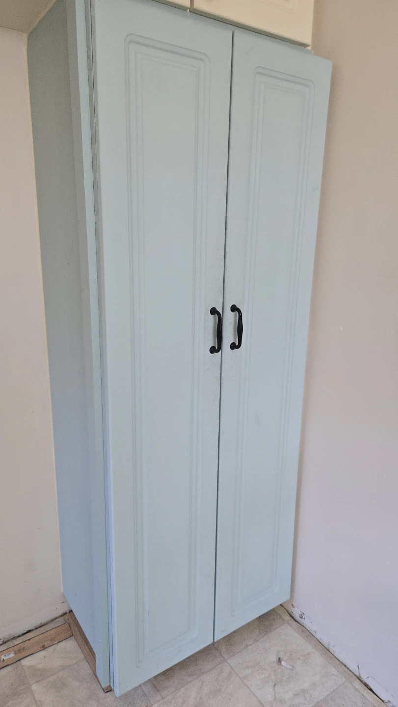 Light Blue Pantry Cabinet