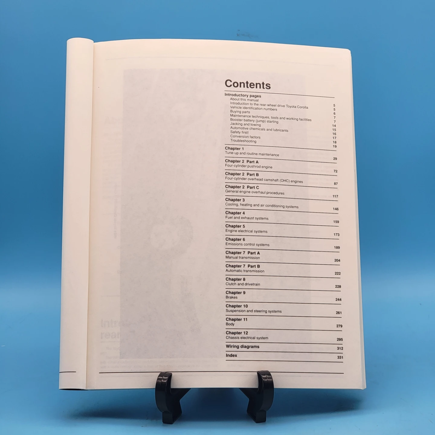 Haynes Repair Manual for Toyota Corolla models from 1980 to 1987 - photo 2