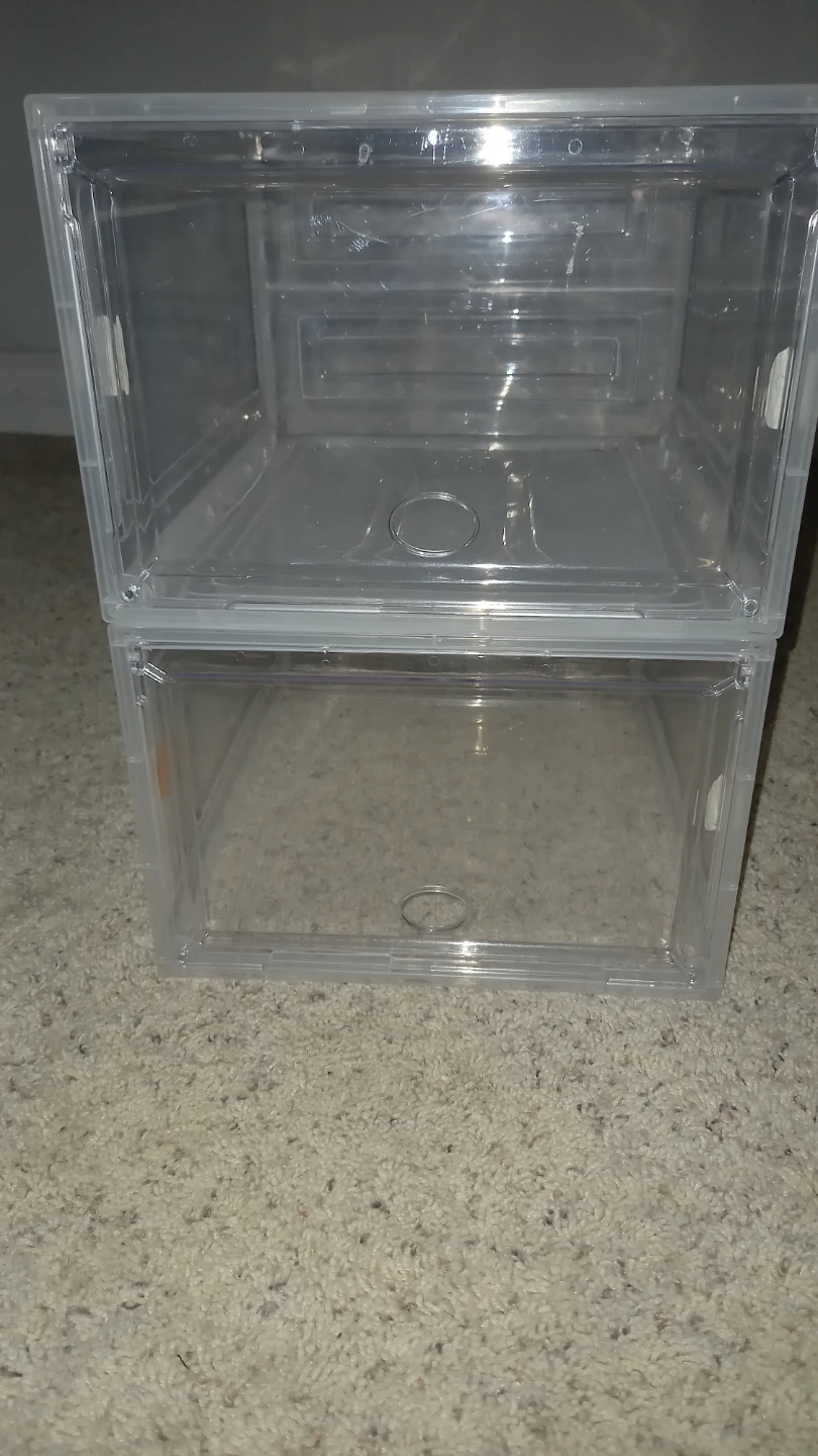 Clear shoe box
