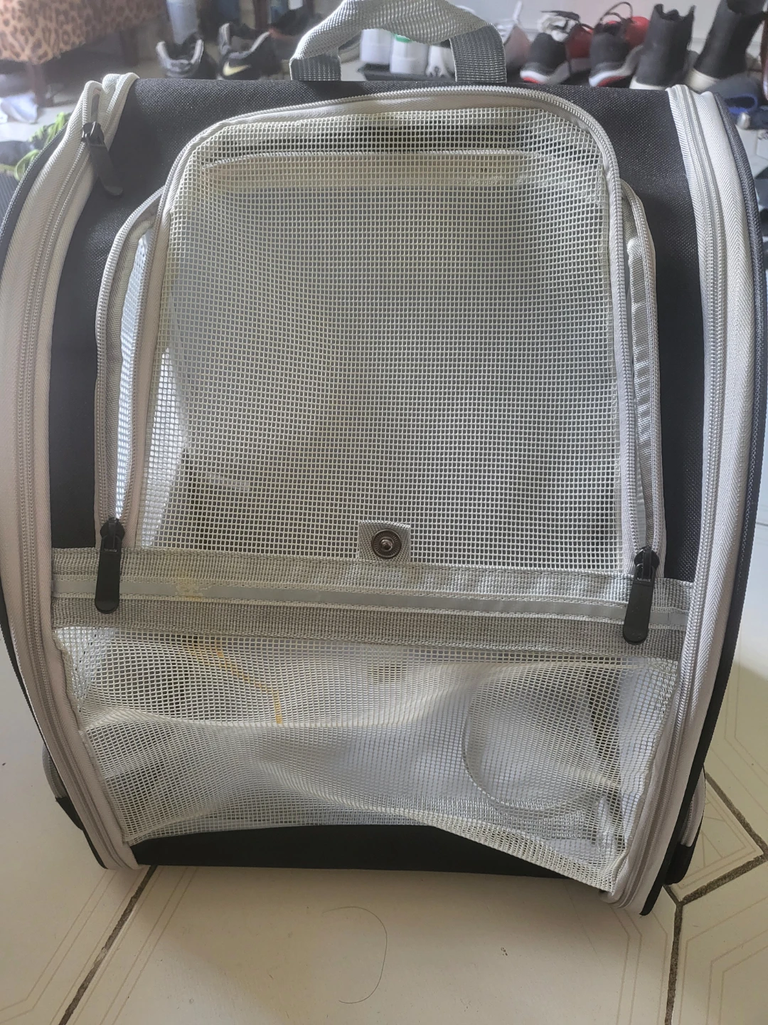 Black Pet Travel Backpack