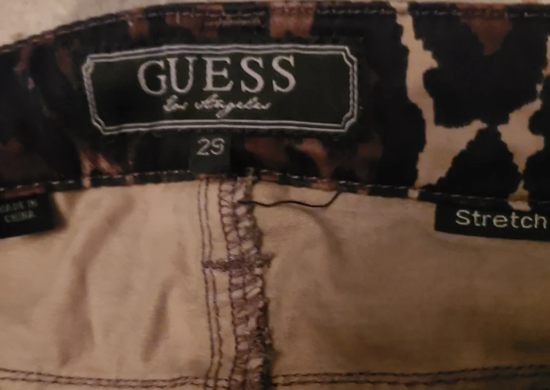 GUESS Los Angeles Leopard Print Pants Size 29 - photo 4