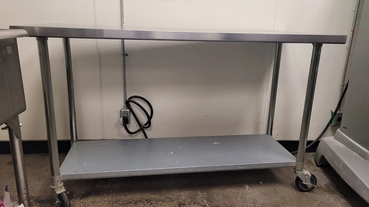 Commercial Stainless Steel Work Table – 24" × 60" - photo 2
