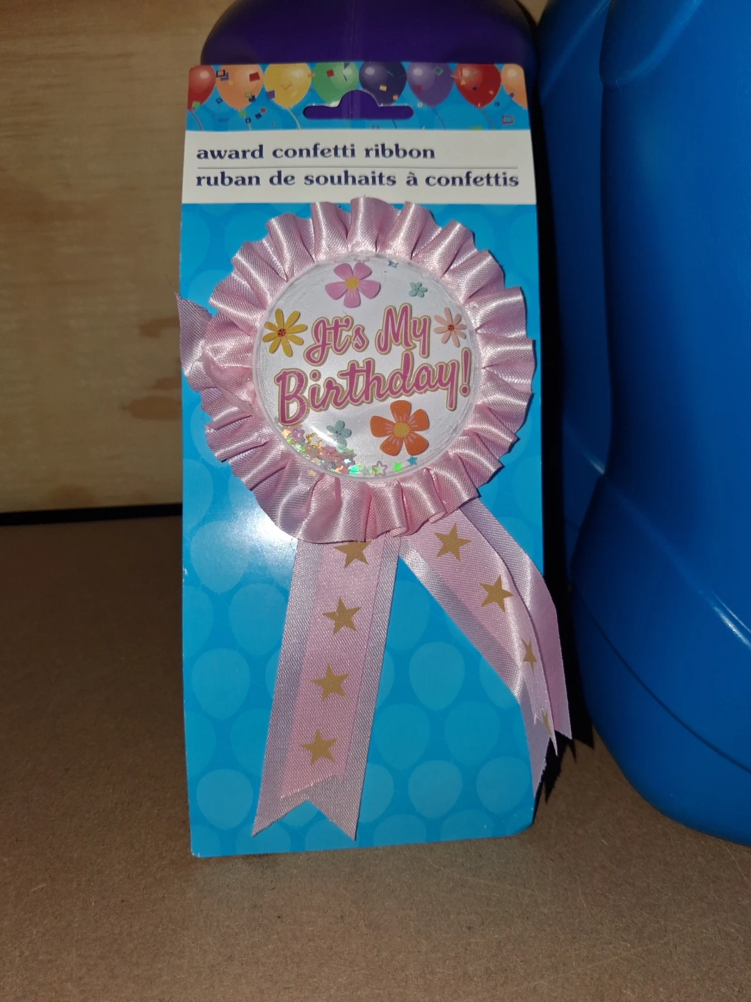 It's My Birthday Award Confetti Ribbon