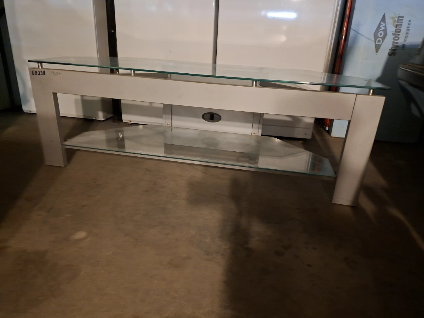 Glass Corner TV Stand