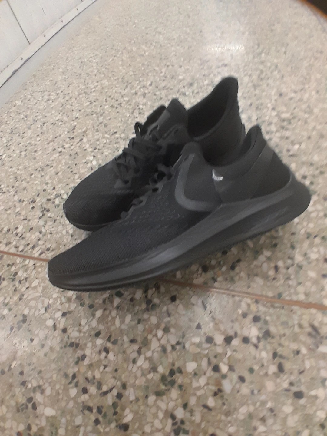 Nike Running Shoes All Black Men's  Size 10 - photo 2