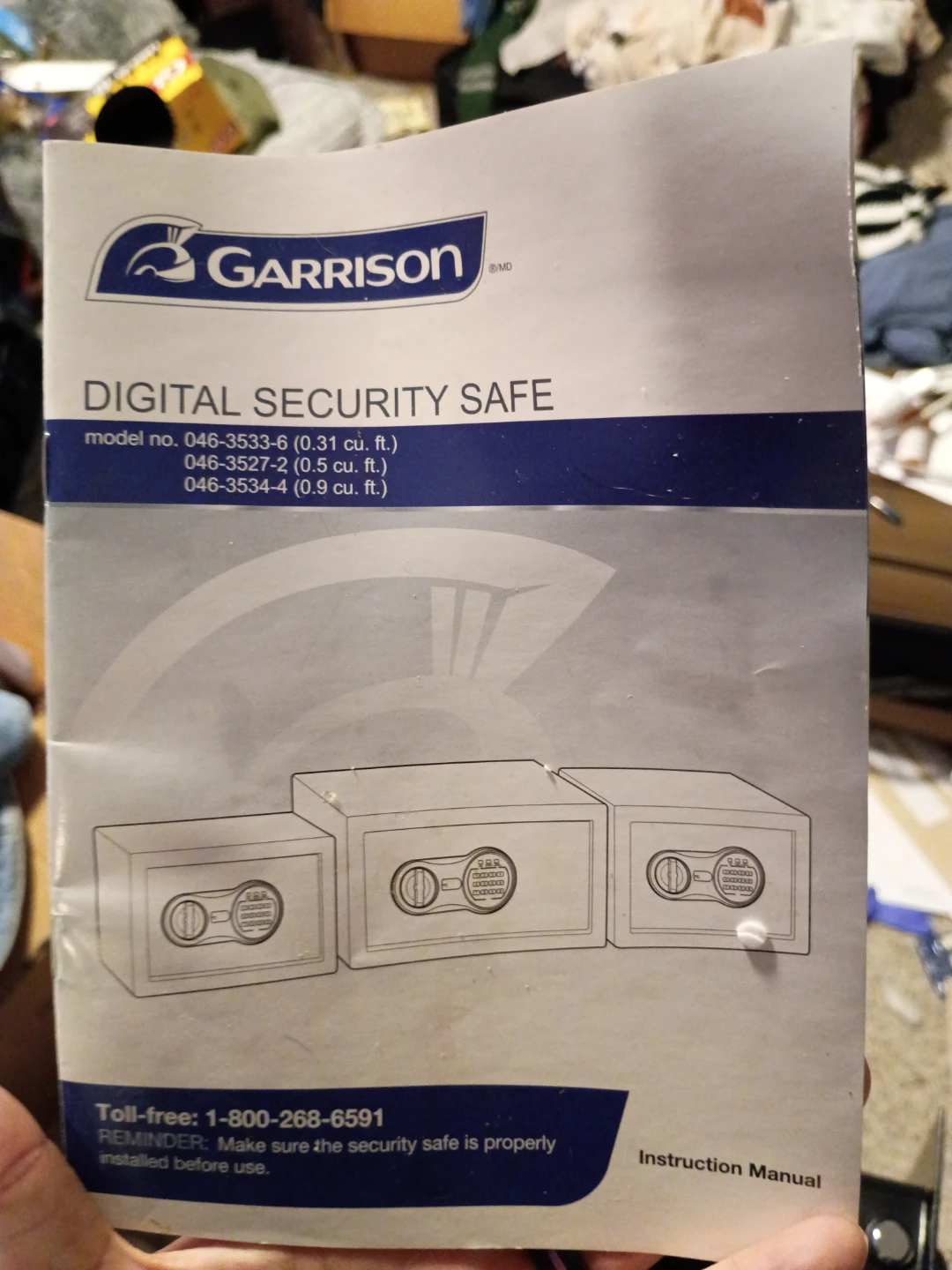 Safe w bolts , manual and a key - photo 4