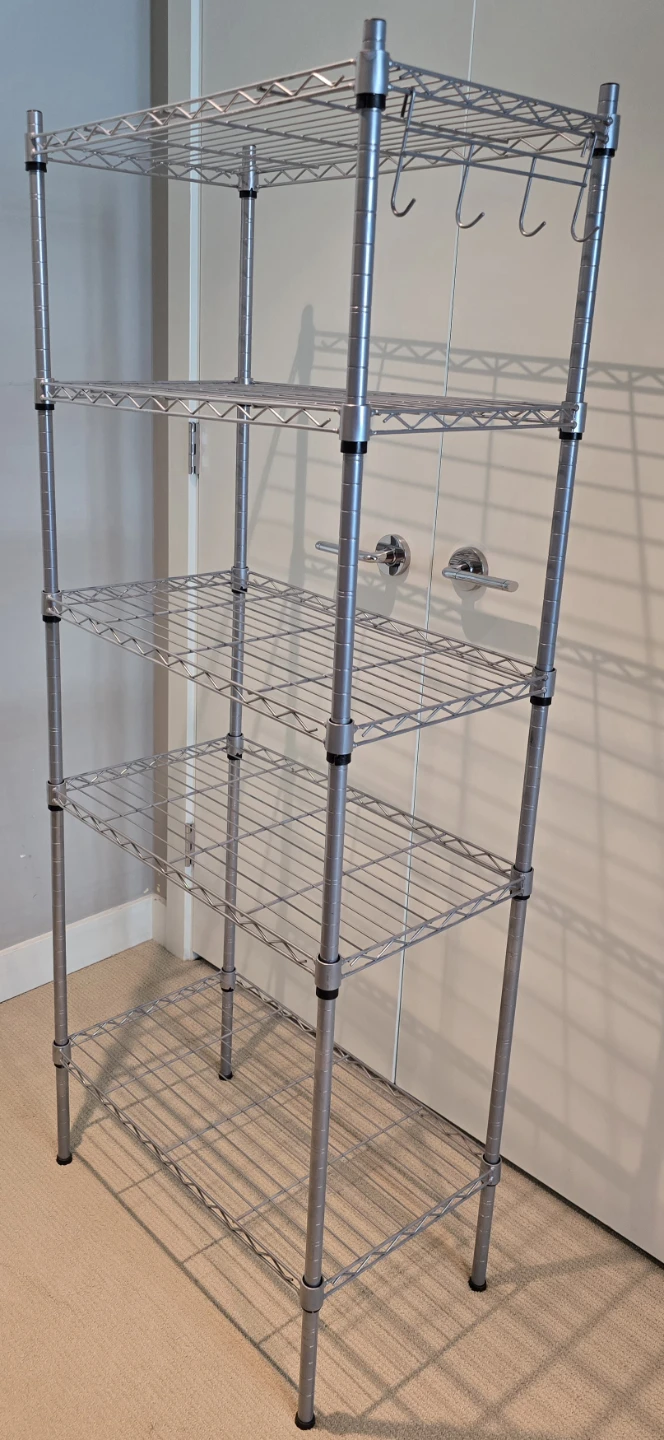 Wire Shelving with Hooks - photo 2