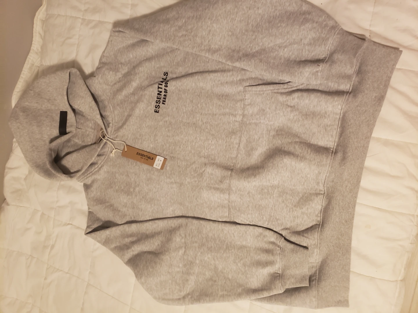 Essentials Fear of God Hoodie - Grey - Medium