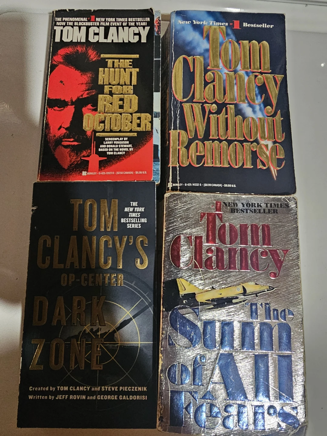 Set of 4 Tom Clancy Novels