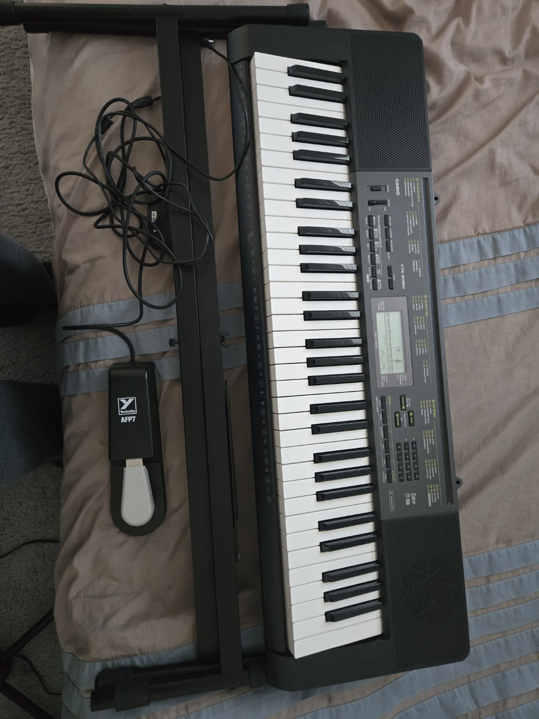 Casio CTK-2080 Keyboard with Stand and Pedal