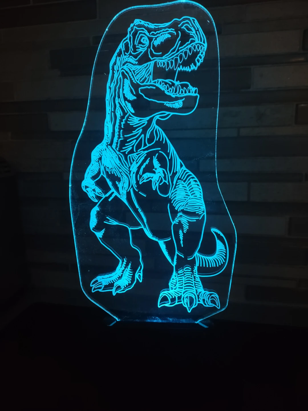 T-rex Etched Laser Night Light - photo 4