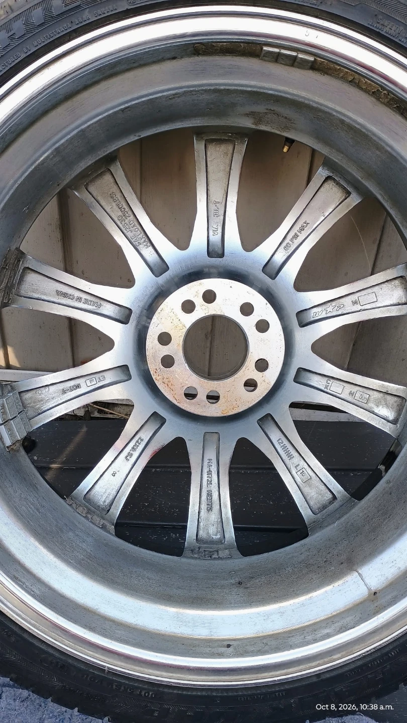 Set of 3 Chrome Wheels with 265/35 R22 Tires - photo 5