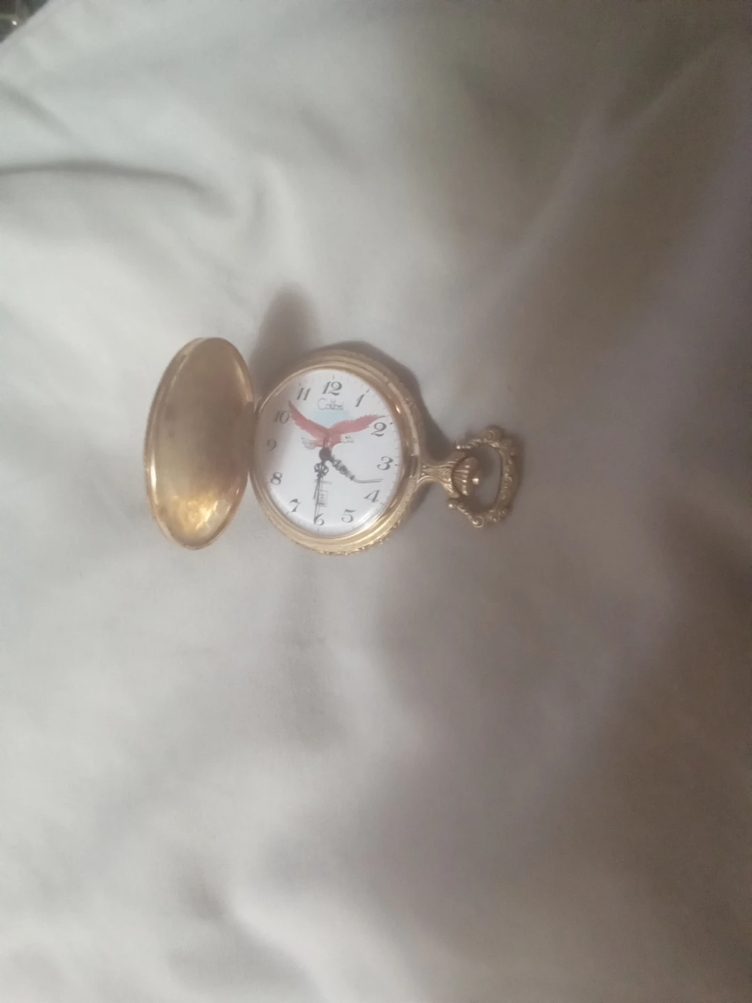 Vintage Calibel Gold Tone Pocket Watch