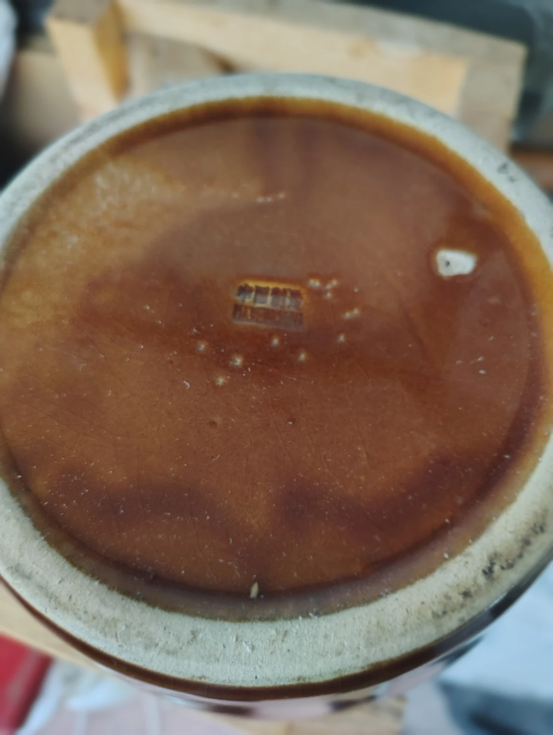Brown Glazed Ceramic Crock - photo 2