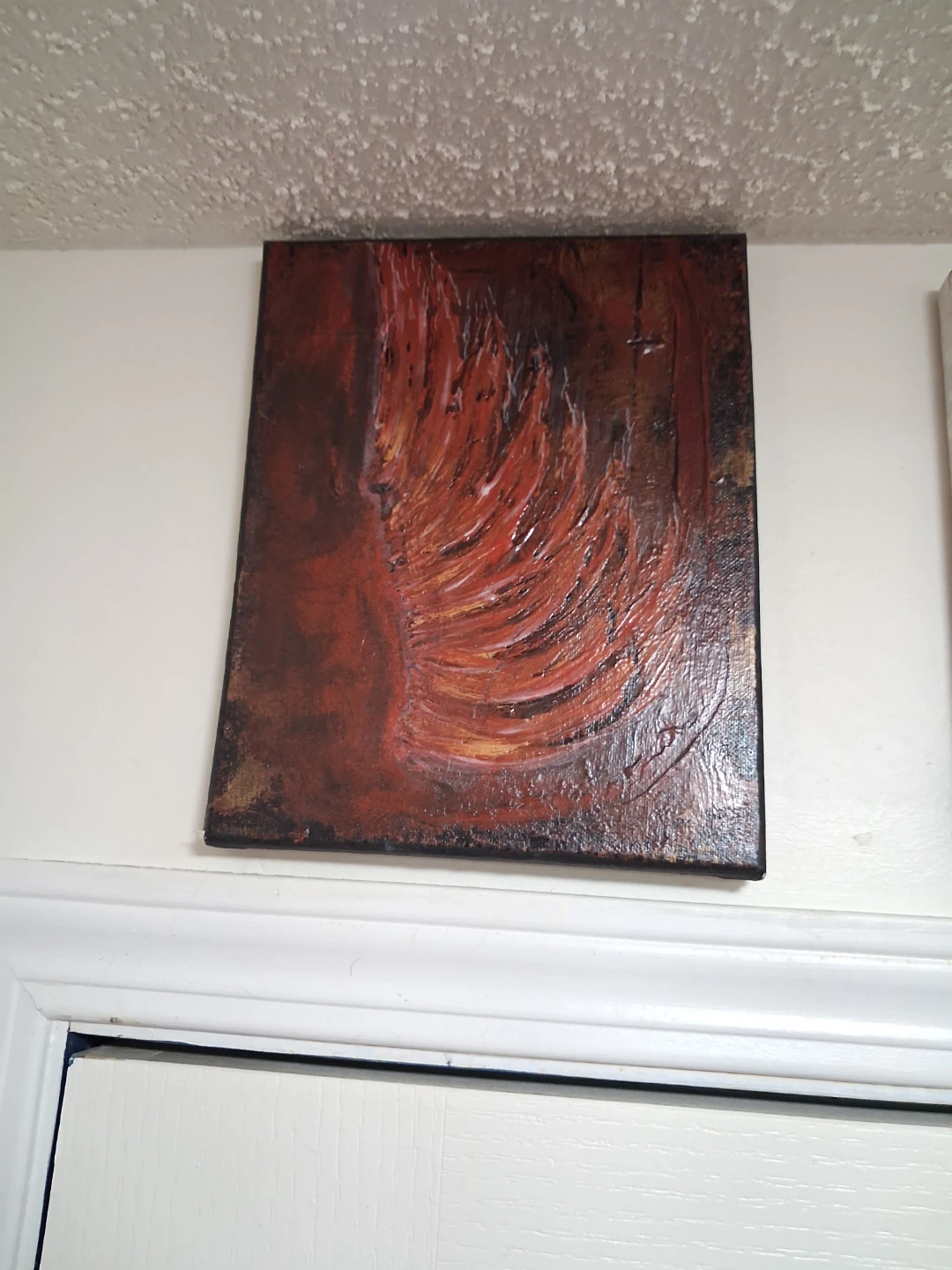 Wing Abstract Textured Canvas Painting