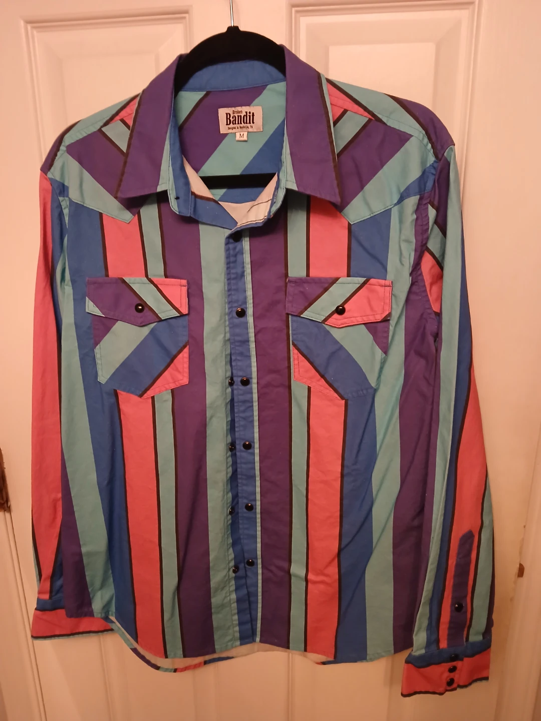 Broken Bandit Striped Western Shirt