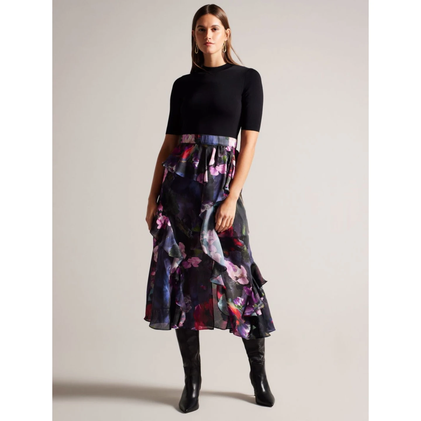 Ted Baker Floral Midi Dress