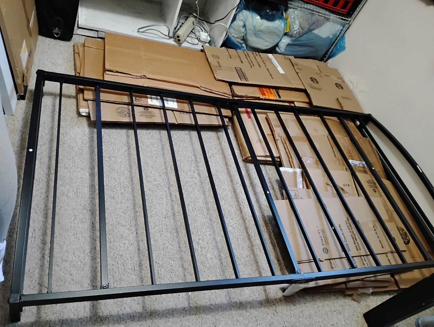 Twin Black Metal Bed Frame - photo 2