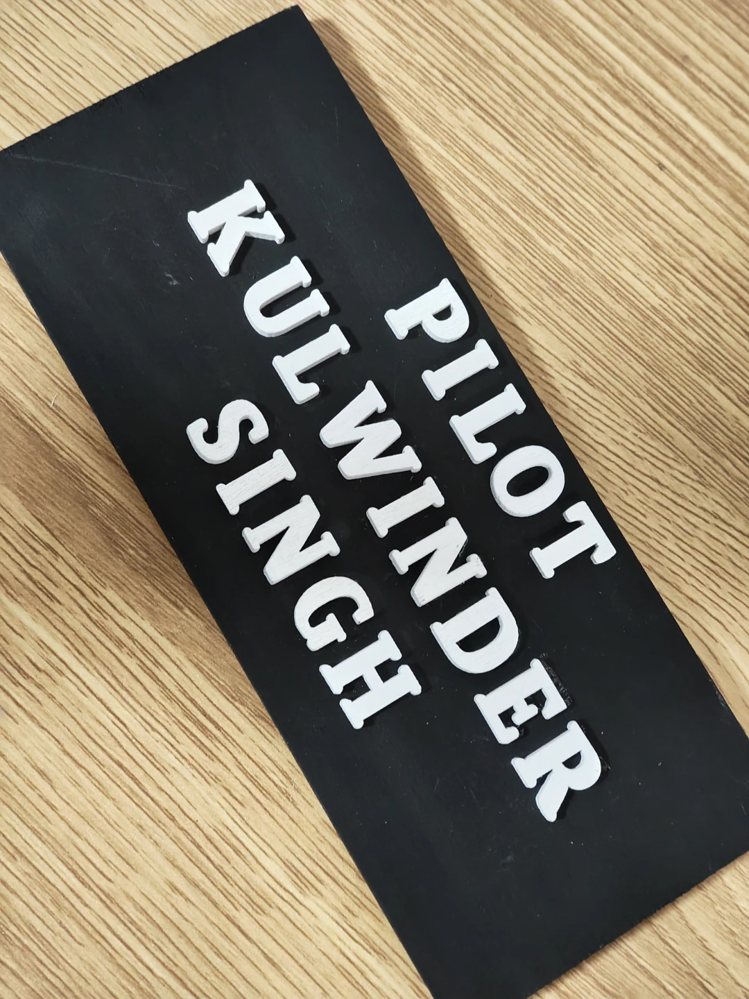 Custom Pilot Name Plate Sign - photo 3
